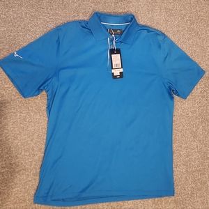 NWT Mizuno men's blue golf polo Medium